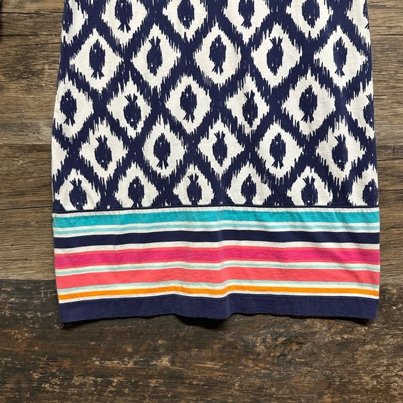 Lilly Pulitzer Blue and White Dress with Geometric Pattern - Picture 3 of 4